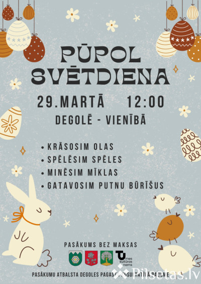 Pūpolsvētdiena Degolē 2026