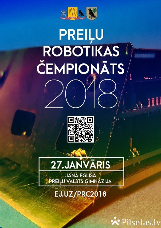 27. janvārī Jāņa Eglīša Preiļu Valsts ģimnāzijā notiks Preiļu robotikas čempionāts