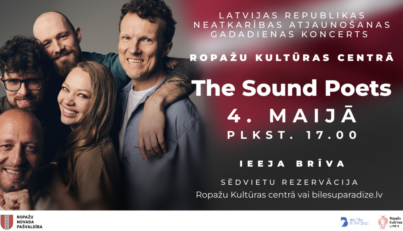 Valsts svētku koncerts ar grupu "The Sound Poets" 
