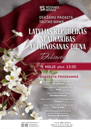 Latvijas Republikas Neatkarības atjauno&scaron;anas diena Dek&scaron;ārēs