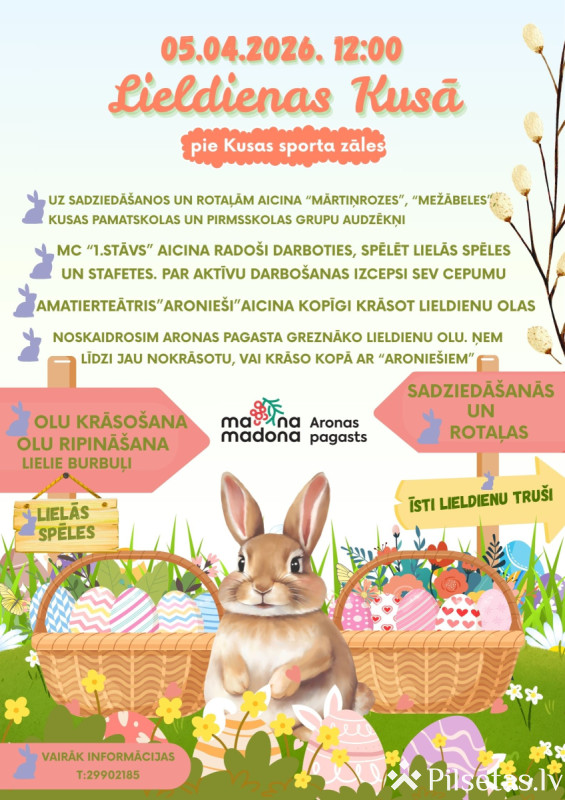 Lieldienas Kusā 2026