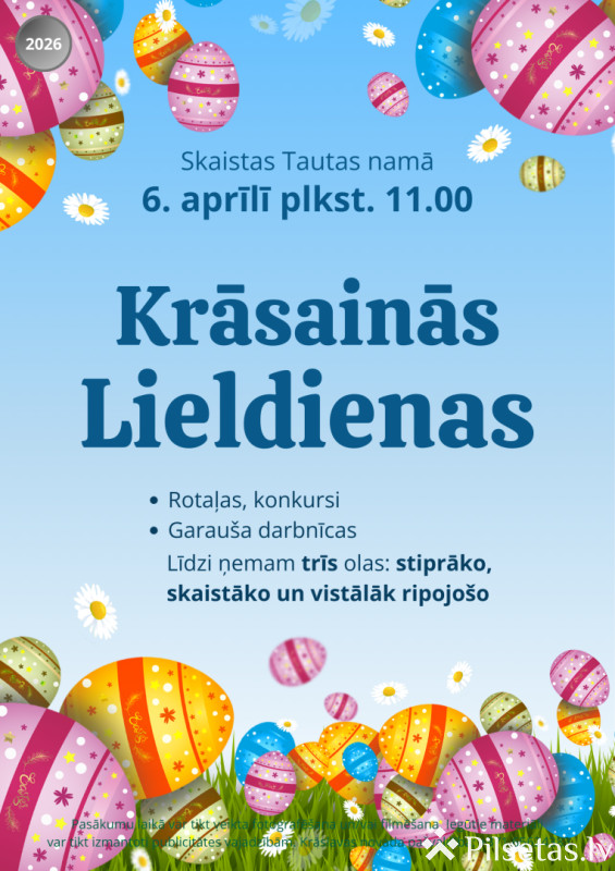Krāsainās Lieldienas Skaistā 2026