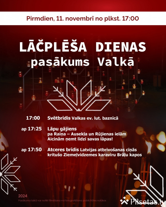 Event for Lāčplēsis Day in Valka