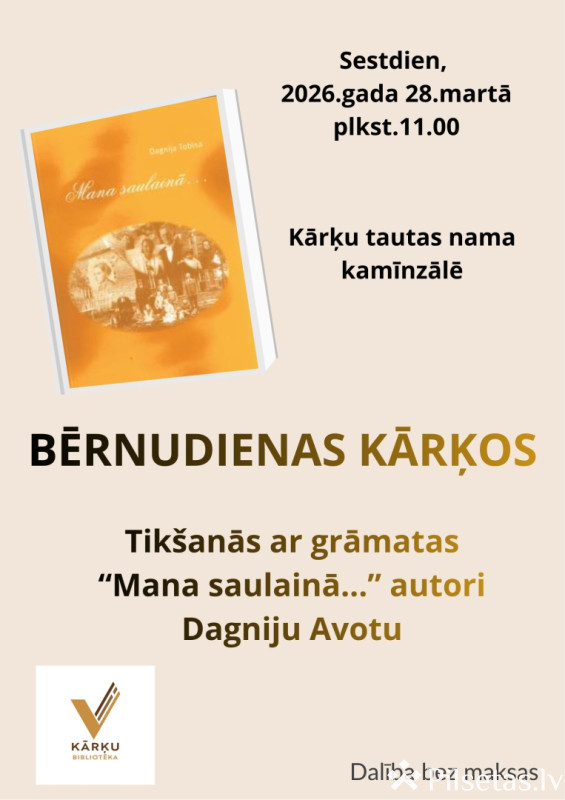 Tik&scaron;anās ar rakstnieci Dagniju Avotu