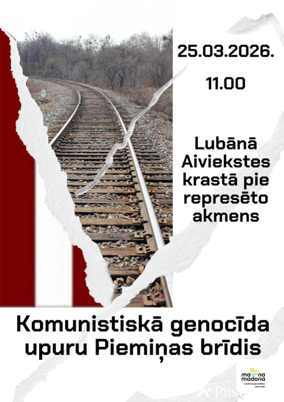 Komunistiskā genocīda upuru atceres pasākums Lubānā