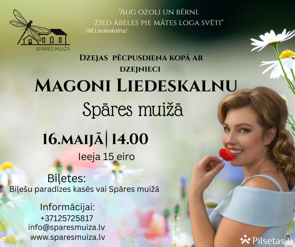 Dzejas pēcpusdiena kopā ar Magoni Liedeskalnu