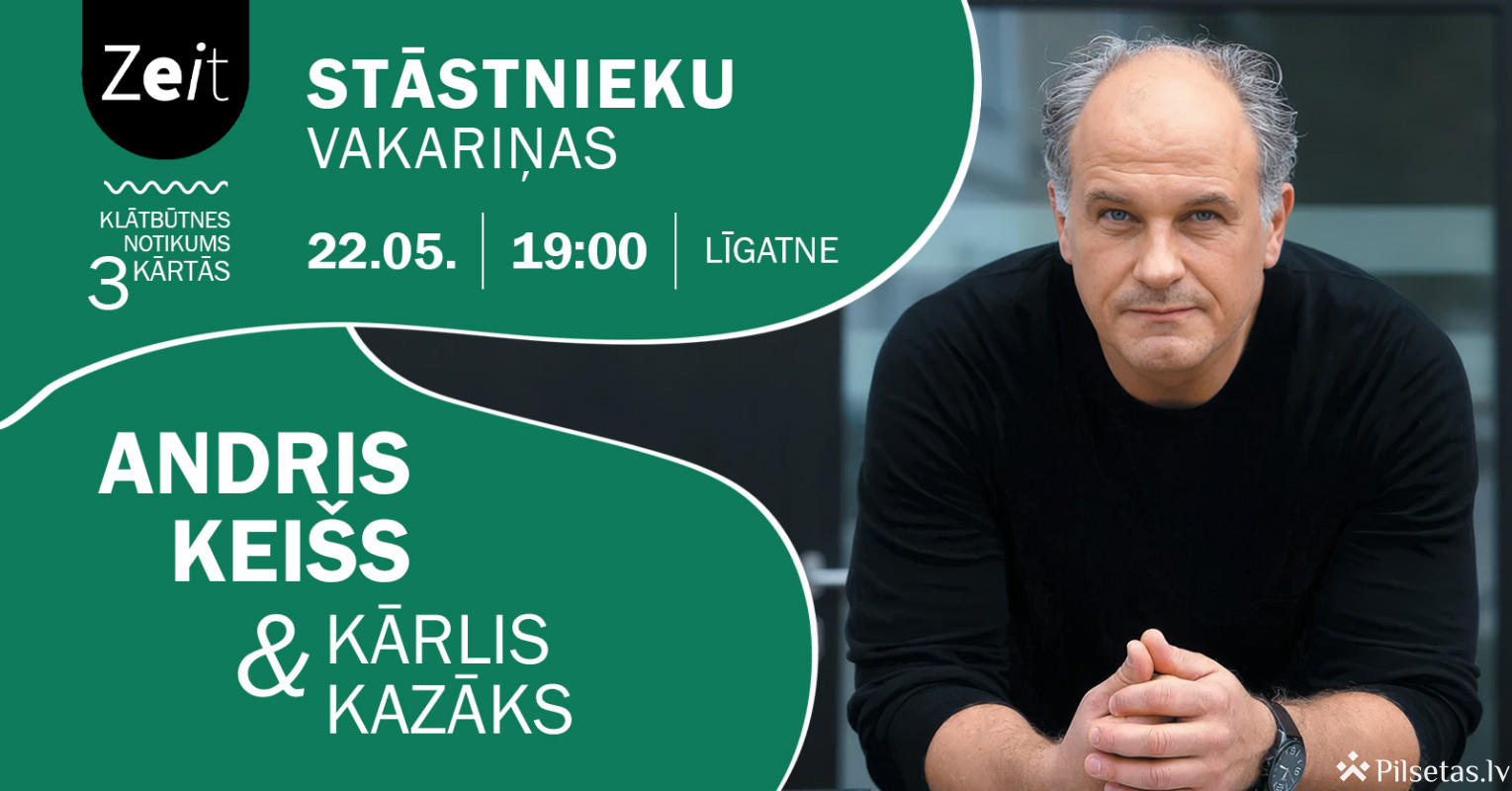 Stāstnieku vakariņas ar Andri Kei&scaron;u un Kārli Kazāku
