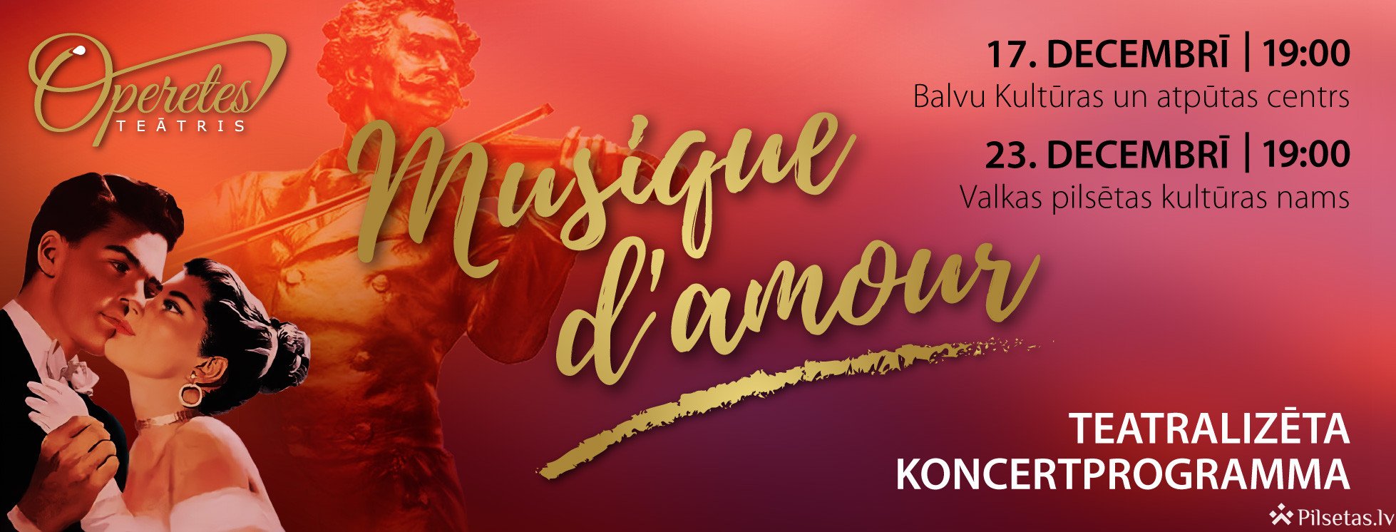 Teatralizēta koncertprogramma «Musique d'amour»